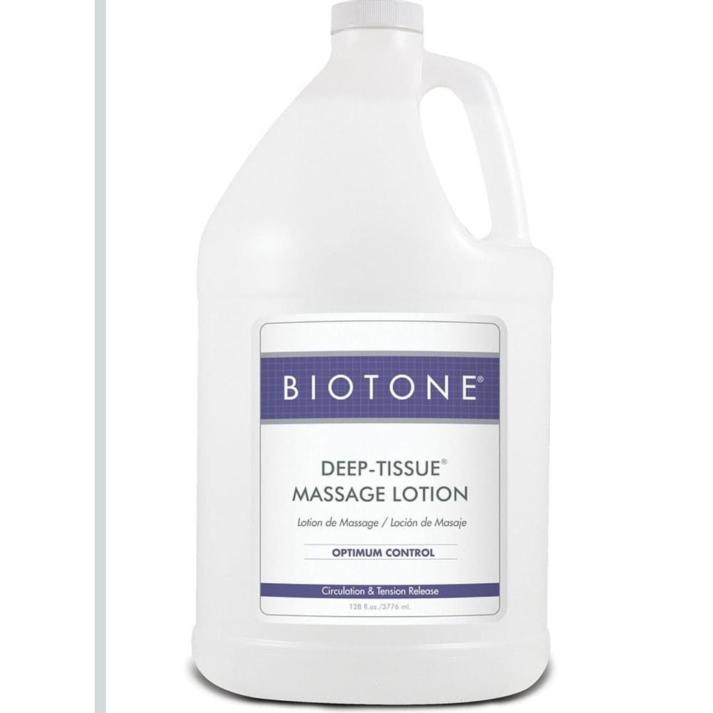 Biotone Deep-Tissue Massage Lotion 1 Gallon 128oz Professional Therapy Bulk Jug
